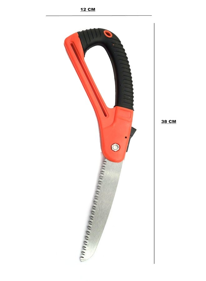 SNE Soft Grip Folding Saw Powerful Handle with Hardened Steel blades use for Professionals & Craftsmen - Image 3